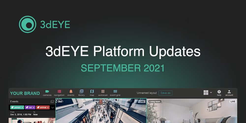 3dEYE Platform Updates (September 2021)