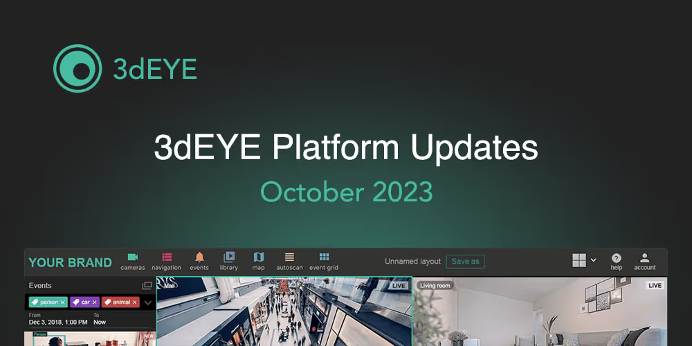 3dEYE Platform Updates (October 2023)