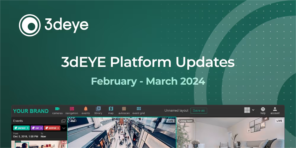 3dEYE Platform Updates (February - March 2024)