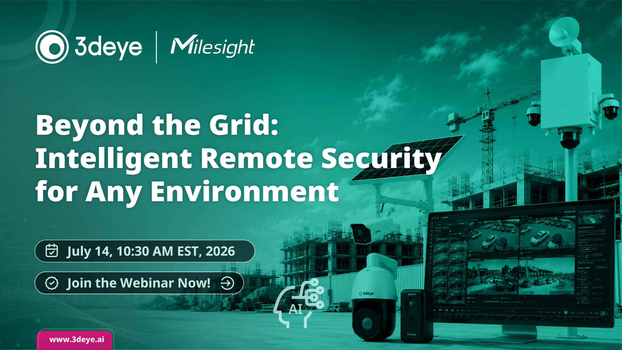 Milesight x 3dEYE: Intelligent Remote Security for Any Environment
